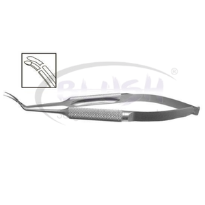 Pinzas de Capsulorrexis Curvas Inamura con Marcas, Incisión de 1.8mm, Instrumento Oftálmico de Acero Inoxidable de Blush Surgical - Product Image 1