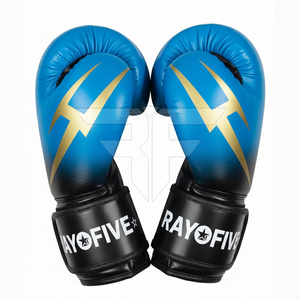 Gants de boxe pour hommes de style luxueux en cuir, respirants, fermeture à boucle et crochets, haute qualité, vente chaude, prix raisonnable - Product Image 1