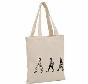 Bolsa de lona personalizada de bajo precio, bandolera, larga, con diseño bonito, bolso escolar, color blanco puro, para compras. - Product Image 3