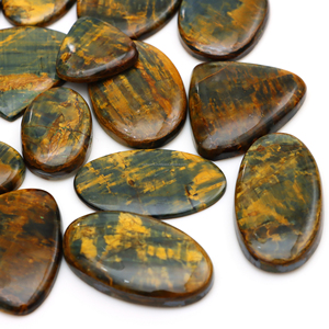 Cabujones Sueltos de Nellite Pietersite Natural Certificados por Terceros, Corte Ovalado, 20-45mm, para Fabricación de Joyería, Venta al Por Mayor - Product Image 3