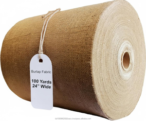 ผ้ากระสอบป่านแบบม้วน ขนาดกว้าง 24 นิ้ว x ยาว 100 หลา น้ำหนัก 10 ออนซ์ – วัสดุรักษ์โลกสำหรับตกแต่งสไตล์ชนบท - Product Image 1