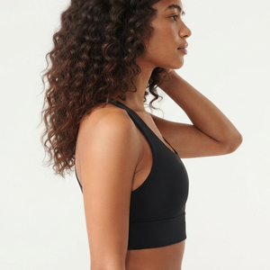 OEM Women U Back Sports Bra Solid <b>Black</b> Medium Support Breathable Seamless Yoga Workout <b>Top</b> Manufacturer 2026 - Product Image 5