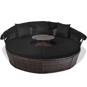 Retractable <b>Canopy</b> <b>Outdoor</b> <b>Daybed</b> for Patio Furniture - Product Image 6