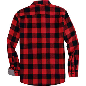 Camisa de vestir de invierno para hombre, de franela, de manga larga, de punto teñido, transpirable, talla grande, personalizada, OEM, ODM, MOQ bajo - Product Image 2