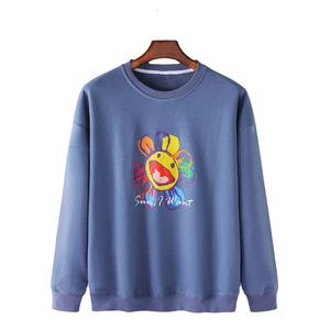 Sudaderas Unisex de algodón 100% de alta calidad de talla grande ropa de calle anticontracción logotipo bordado sudaderas con capucha personalizadas para otoño - Product Image 2