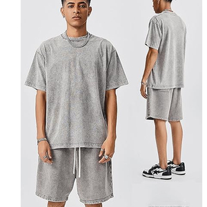 เสื้อยืดโอเวอร์ไซส์ผ้าแคนวาสหนานุ่ม 100% คอตตอน ทรงหลวม ไหล่ตก สำหรับผู้ชายไซส์ใหญ่  แบบ OEM ไม่มีลาย - Product Image 4