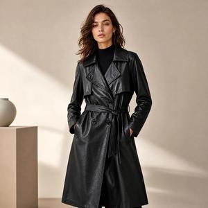 Wholesale OEM Custom Logo Women's Leather Aviator <b>Jacket</b> <b>Sheepskin</b> <b>Jacket</b> Factory Price Low MOQ Export - Product Image 1