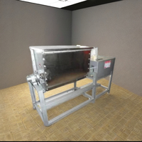 Mélangeur à ruban industriel 100L en acier inoxydable SUS304, machine horizontale de mélange de poudres, moteur AC 0,75 kW, boîte de vitesses 380V, produits chimiques