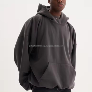 Sweat-shirt à capuche streetwear lourd, design personnalisé, fabricants de sweats en molleton français, sweats en coton pour hommes - Product Image 5