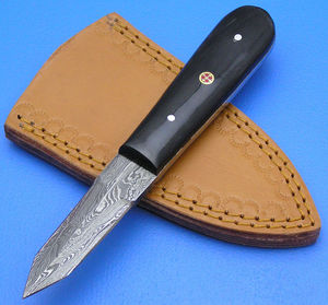 Couteaux à huîtres en acier Damas haute performance, construction durable, fournitures pour restaurants, couteaux à huîtres en acier Damas - Product Image 5