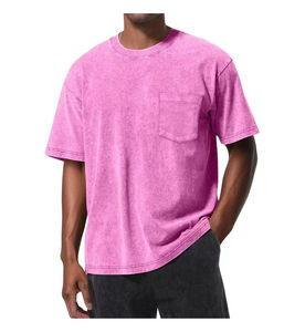 Camisetas de Hombre con Lavado Ácido, Tallas Grandes, al por Mayor, Marca HSI OEM, Tendencia 2026, Lisas, con Impresión de Logotipo Personalizado, Hechas en Pakistán - Product Image 3