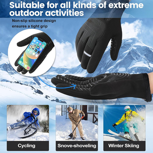 Gants d'hiver pour hommes et femmes, gants de sport thermiques imperméables pour hommes et femmes pour le cyclisme, la randonnée, la conduite et la course à pied - Product Image 3