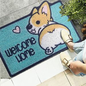 Alfombras modernas Coil, alfombra de rompecabezas con diseño de perro Corgi de dibujos animados para coche, antideslizante y que elimina el polvo - Product Image 4