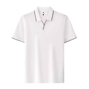 เสื้อเชิ้ตผู้ชาย คอปกนกนางนวล ผ้าถัก สีพื้น แขนสั้น สไตล์ลำลอง เหมาะสำหรับกีฬากอล์ฟ รับผลิตแบบ OEM มีหลายแบบให้เลือก - Product Image 3