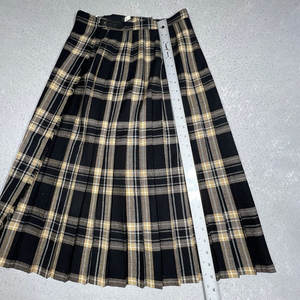 Jupe plissée en laine pour femme, style Glenscot, tartan écossais noir, kilt traditionnel écossais - Product Image 6