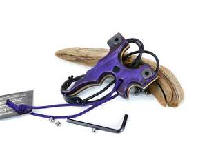 Couteau de survie d'extérieur à manche en bois avec lame unique et cordon tressé pour le camping et la randonnée - Product Image 1