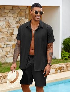 Conjunto de Verano de 2 Piezas para Hombre, Diseño Personalizado OEM ODM, Camiseta sin Mangas y Pantalones Cortos, Lavado Ácido, 100% Poliéster, Antibacterial, Secado Rápido, Casual - Product Image 2