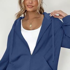 Nouvel arrivage 2026 – Ensemble 2 pièces pour femme en coton lavé : sweat à capuche court et pantalon ample – Qualité supérieure, style tendance - Product Image 6