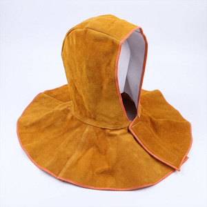 JNM SAFETY Cagoule de soudage en cuir de vachette pleine fleur de haute qualité, vêtement de protection industriel robuste pour soudeur contre les étincelles et la chaleur - Product Image 6