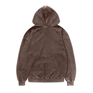 Sudadera con capucha extragrande para mujer, estilo vintage, informal y urbana, de felpa lavada con efecto ácido, al por mayor - Product Image 2