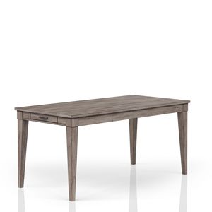 Tavolo da Pranzo Rustico Grigio con Due Cassetti Portaoggetti e Piano Allungabile, Elegante Arredamento in Stile Country - Product Image 4