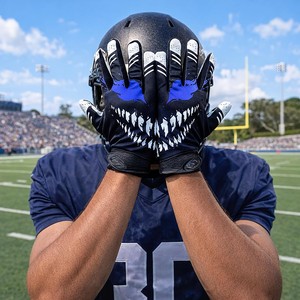 Gants de football ALHUSAYNAPPAREL pour jeunes, gants de football américain pour wide receiver avec protections injectées pour hommes, femmes et garçons adultes avec support - Product Image 4