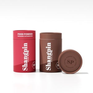 Eco-Friendly Composite <b>Canister</b> with Tin Lid Food Grade Kraft Paper Tube Custom Print for <b>Tea</b> Coffee Brands - Product Image 4