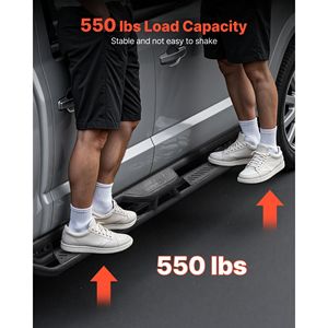 Pedane Laterali Nere da 6 Pollici Compatibili con Dodge Ram 1500 Crew Cab 2019-2025; Non per Rampe e Scale 1500 2019-2025 - Product Image 5