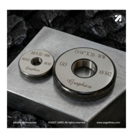 55 ° Jauges de filetage annulaires WW GO NOGO, fournisseur de jauges de filetage annulaires standard britannique Whitworth 1/2X12, 5/8X11, 3/4X10, 7/8X9