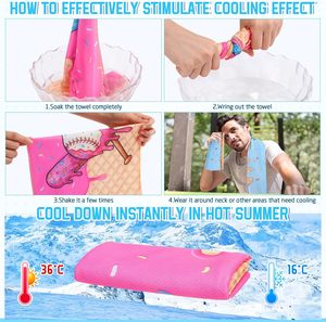 Serviette rafraîchissante pour équipe, logo personnalisé, séchage rapide, absorbante, pour le sport, la course à pied, l'entraînement en extérieur - Product Image 4