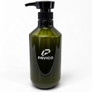 800ml PET <b>Pump</b> <b>Bottle</b> 33mm Dark Olive Green <b>Shampoo</b> Lotion Body Wash Cosmetic Packaging with Silk Screen Printing Made Vietnam - Product Image 1