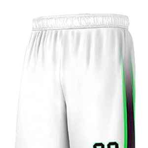 Camiseta de Baloncesto Sublimada Personalizada, Blanca, Verde y Negra, Cuello en V, Sin Mangas, Malla Transpirable, Nombre del Equipo 00, Impresión, Unisex para Adultos - Product Image 2