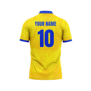 เสื้อคริกเก็ต OEM แบบสั่งทำพิเศษสำหรับทีม พร้อมการพิมพ์แบบ Sublimation เสื้อฝึกซ้อมคริกเก็ต ระบายอากาศได้ดี แห้งเร็ว เสื้อยืดกีฬา - Product Image 4