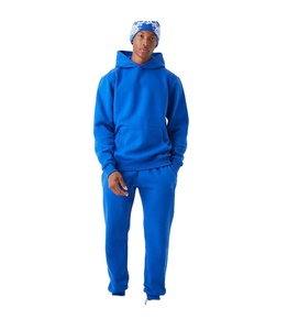 Ensembles de survêtements sportifs d'hiver 100% coton personnalisés de haute qualité pour hommes avec sweats à capuche et sweatshirts - Product Image 1