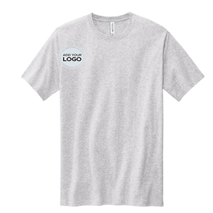 Camiseta de Hombre al por Mayor, Personalizada con Logotipo, de Algodón/Bambú, Cuello Redondo, Manga Corta, Corte Regular, con Diseño en Blanco - Product Image 1