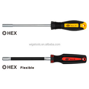 [WIGA] Tournevis flexible à manche en caoutchouc de qualité industrielle et bricolage avec douille H7, tige de 150 mm pour espaces restreints, utilisation polyvalente - Product Image 4