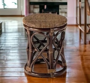 <b>Bamboo</b> <b>Stool</b> Traditional Eco-Friendly Outdoor Garden Furniture Durable Fabric Upholstery Living Room Home Decor Courtyard Use - Product Image 4