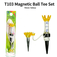 Support de tee de golf magnétique double balle anti-mouches en plastique, fourni par l'usine, accessoires de golf pour l'entraînement au golf
