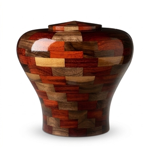 Urnes funéraires artistiques en bois pour adultes, écologiques, biodégradables, prix direct usine, meilleur prix Pakistan - Product Image 1