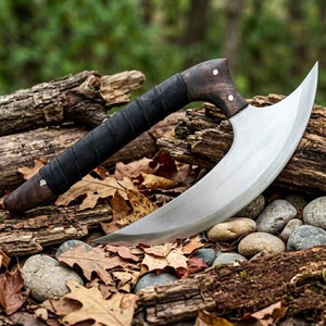 Hacha vikinga personalizada al por mayor con hoja de acero inoxidable y funda de cuero, OEM/ODM disponible, hacha vikinga hecha a medida - Product Image 5
