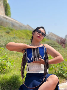 Nueva Manta con sillín de estilo occidental, bolsos de cuero con herramientas, bolsos cruzados de cuero azteca de alta calidad, bolsos multicolores Vintage - Product Image 5