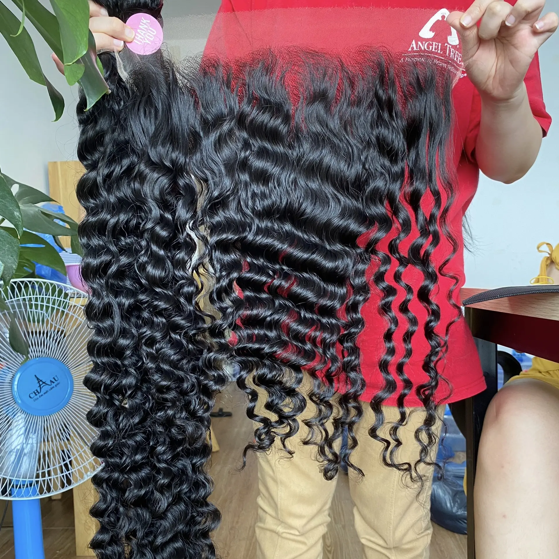 Murah 100 rambut manusia bundel ekstensi mentah India Remy Natural Vendor DHL gaya Top warna gelombang bahan berat ganda halus