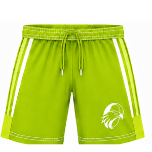 Conjunto de Camiseta y Pantalones Cortos de Rugby Verde Lima y Blanco, Cuello en V, Uniforme de Equipo, Transpirable, Ligero, Personalizable, Ropa Deportiva de Entrenamiento - Product Image 4