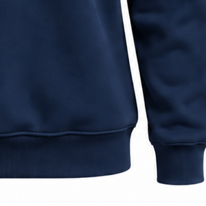 <b>Navy</b> Blue <b>Women</b> High Neck Sweatshirt Long Sleeve Pullover Oversized Casual <b>Fleece</b> Mock Neck Winter Streetwear Fashion Jumper - Product Image 6