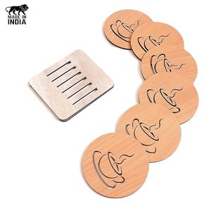 Beautiful Wooden Coasters for Dining Table Tea Coffee Cups Home Decor Table Protection - Product Image 4
