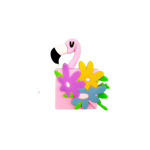 Marcapáginas de Esquina Reutilizable de PVC con Diseño Original, Papelería de Calidad, Regalo de Oficina, Regreso a Clases, OEM, ODM, Flamenco - Product Image 1