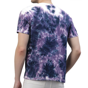 Camiseta de Cuello Redondo y Manga Corta para Hombre, Algodón Grueso de 250 GSM, Estilo Casual Urbano, Tie Dye, Marca Privada, Proveedor OEM ODM, EE. UU. - Product Image 4