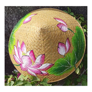Chapeau conique traditionnel vietnamien en feuilles de palmier, non laqué, fait main, pour le tourisme, souvenir, vente en gros et marché mondial - Product Image 3