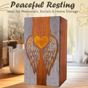 Custom Wooden Memorial Urn for Loved Ones Elegant Walnut Wooden Urn for Ashes by AYAANS - Product Image 6