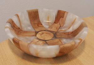 ชามไม้และเรซิ่นคุณภาพพรีเมียม สไตล์อเมริกัน ขัดเงา เป็นมิตรกับสิ่งแวดล้อม เหมาะสำหรับงานแต่งงาน ชามสลัดสำหรับใช้ในบ้าน - Product Image 2